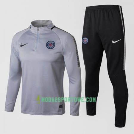 Paris Saint Germain Komplet Bluzy Treningowe 2017-18 Szary